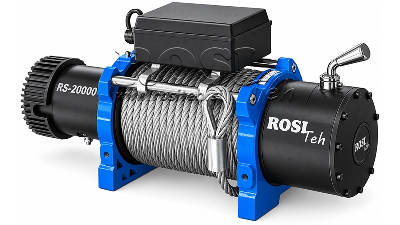 24 V ELEKTRISCHE LIER RS-20000 - 9100 KG - STAALKABEL - ECO