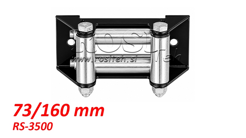 ROLLENGELEIDER VOOR STAALKABEL (RS-3500) - 73 x 160 mm