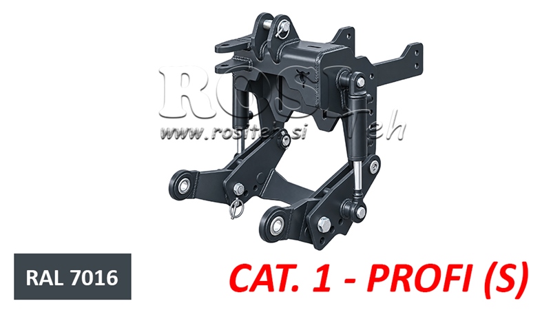 UNIVERSELE AANBOUWSET FRONTHEF CAT. 1 - PROFI STANDARD VOOR TRACTOR 800 KG