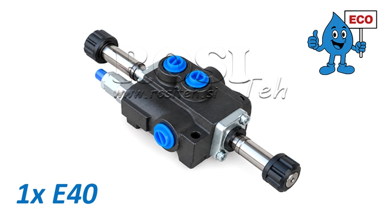 HYDRAULISCH MAGNEETVENTIEL (ZONDER SPOELEN) – 1-SECTIE STUURVENTIEL 1xE40 ECO
