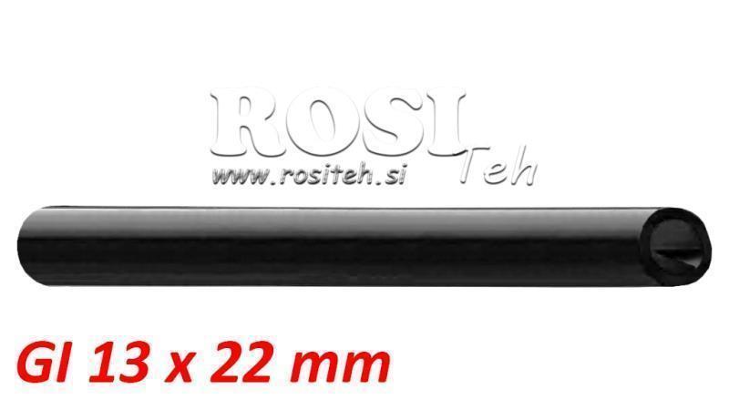 GI SLANG VOOR SAMENPERSTE LUCHT H-PLUS LUCHT ZWART 13x22mm 20BAR