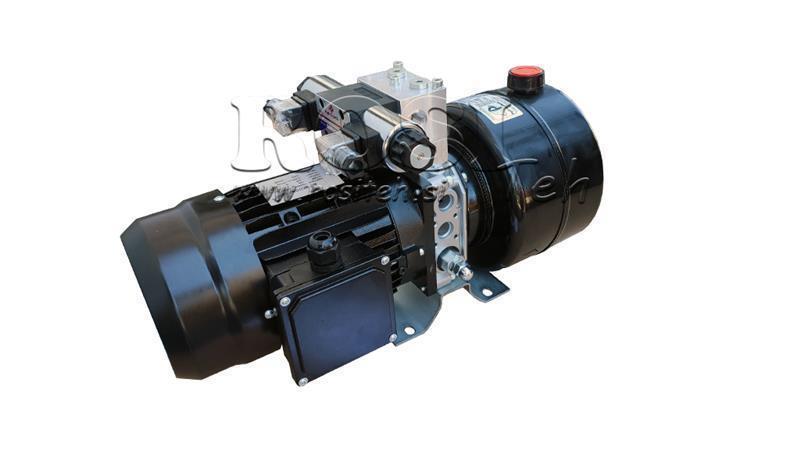 MINI HYDRAULISCH AGGREGAT 380V AC (0.75 kW) 85 bar - 3.7 cc - 5.2 lit/min - tank 4 lit