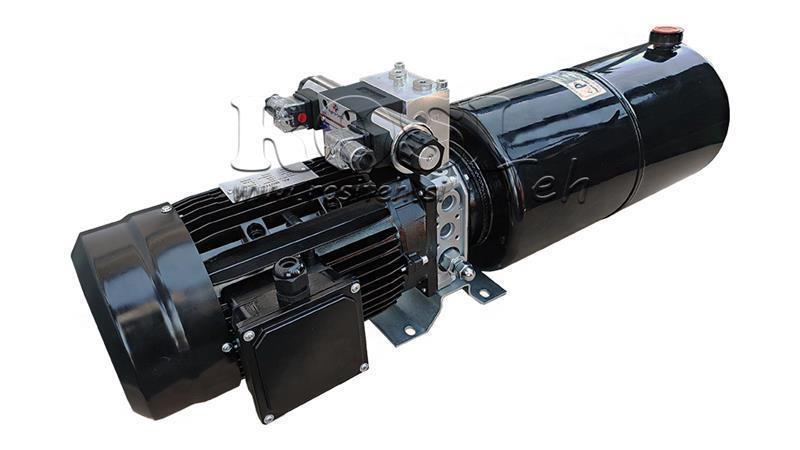 MINI HYDRAULISCH AGGREGAT 230V AC (2.2 kW) 120 bar - 8.0 cc - 11.2 lit/min - tank 12 lit