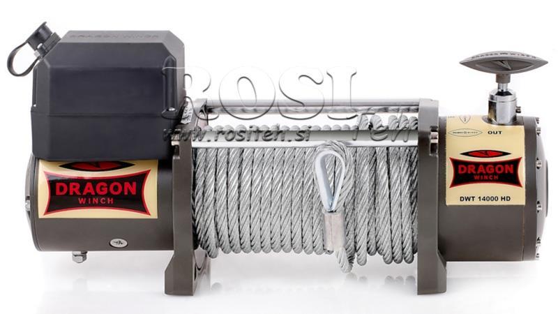 24 V ELEKTRISCHE TROMMEL DWT 14000 HD - 6350 kg