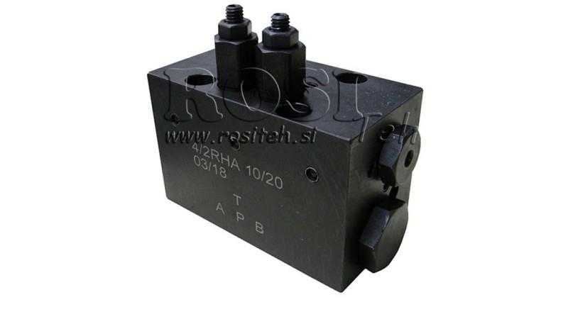 HYDRAULISCHE KLEP ROTARY MECHANISCH VOOR HLEVSKE BORSTEL CETOP5 4/2 RHA