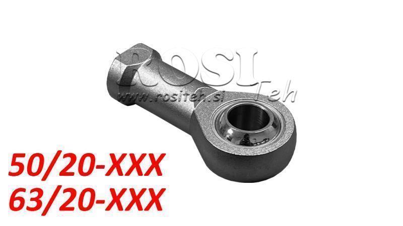 DI MONTAGE FÜR PNEUMATISCHEN ZYLINDER PCAS 50/20 - 63/20 (M16x1.5)