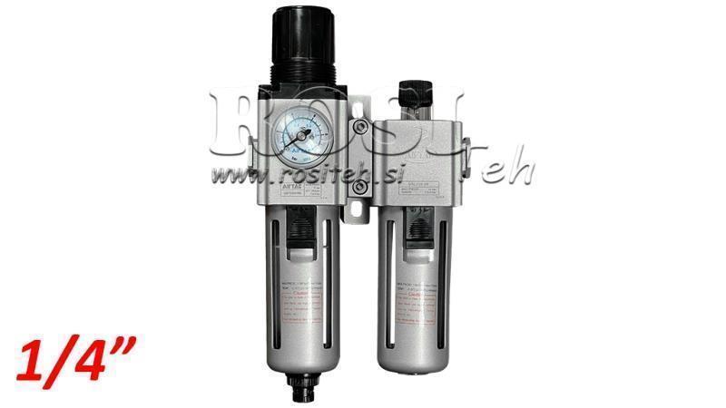 PNEUMATISCHE VOORBEREIDINGSEENHEID 200 G1/4 40µ 0-10b