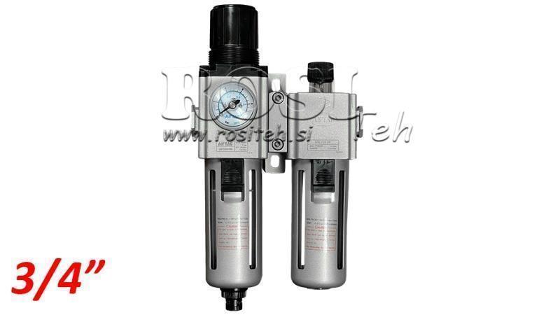 PNEUMATISCHE VOORBEREIDINGSEENHEID 600 G3/4 40µ 0-10b