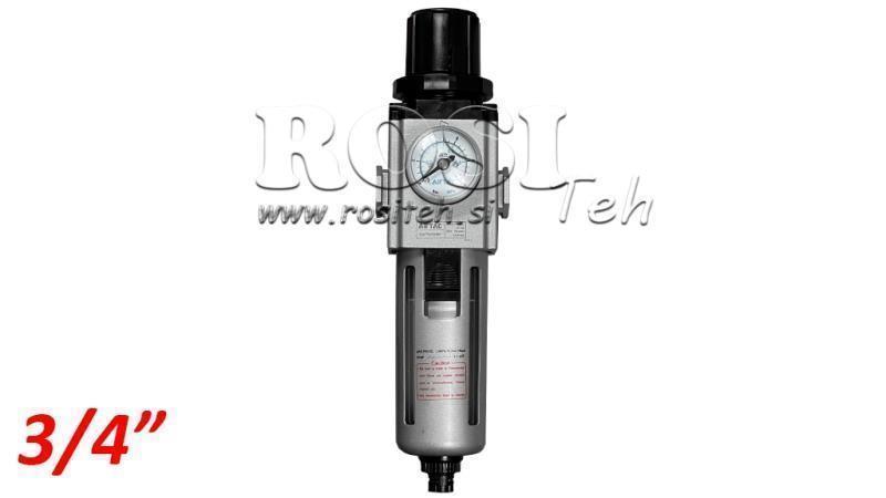 PNEUMATISCHE FILTER REGULATOR 600 G3/4 40µ 0-10b