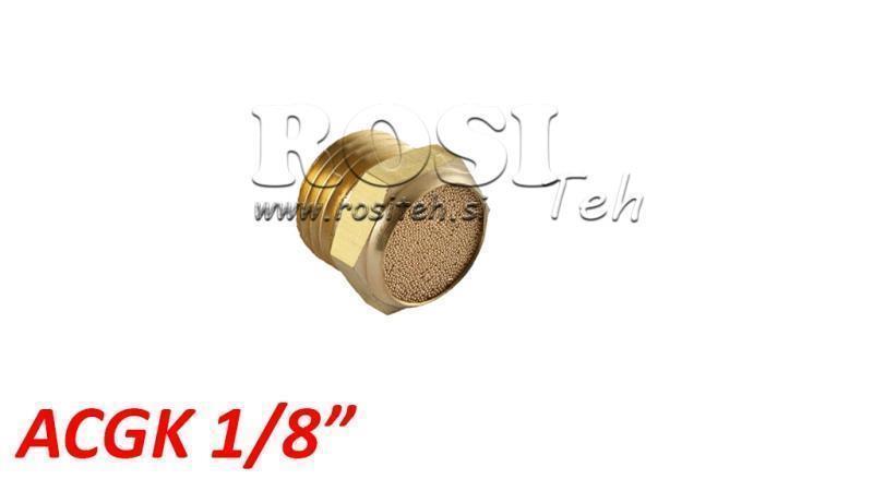 PNEUMATISCHE DEMPER VAN BRASS ACGK 018 LAAG