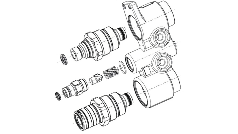 MULTIFASTER BLOCK MET SNELKOPPELINGEN