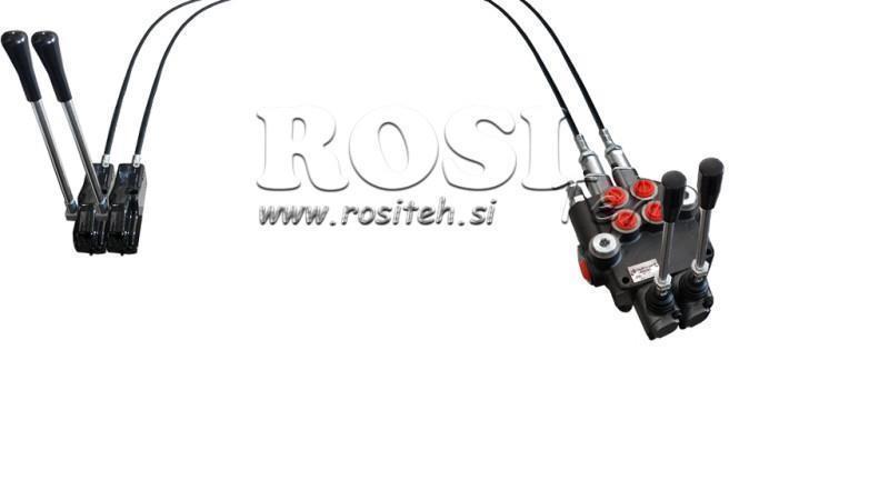 JOYSTICK DUBBELE HEFBOOM 1.5 m HYDRAULISCHE KLEP 2xP40 liter.