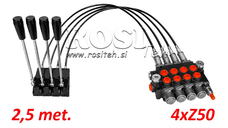 KIT 4XZ50 + JOYSTICK 1 POS L2500