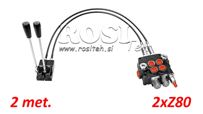 KIT 2XZ80 + JOYSTICK 1 POSITIE L2000