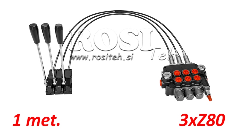 KIT 3XZ80 + JOYSTICK 1 POSITIE L1000