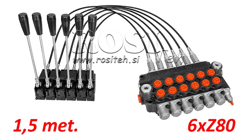 KIT 6XZ80 + JOYSTICK 1 POSITIE L1500