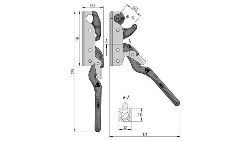 SLUITING ZIJ TYPE PIANTONE VROUWELIJK