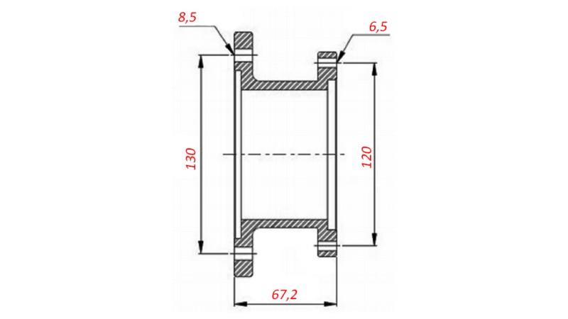 BEL VOOR HYDRAULISCHE POMP - DIRECTE MONTERING