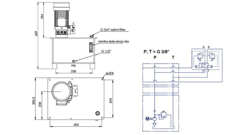 HYDRAULIKAGGREGAT -RHA- 25l FÜR HEUFEGER