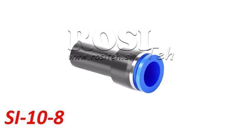 PNEVMATSKI VTIČNI REDUCIRNI PRIKLJUČEK TPA BREZ NAVOJA SI-10-8