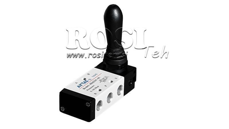 PNEUMATISCHE HANDKRAAN 5/2 3/8 PRT-1052-ARV TERUG MET VEER