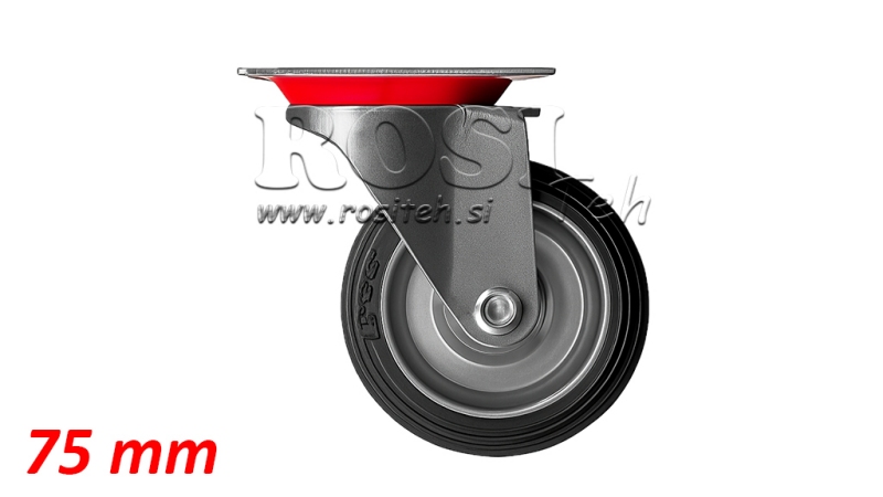 WIEL 75mm DRAAIBARE BASIS