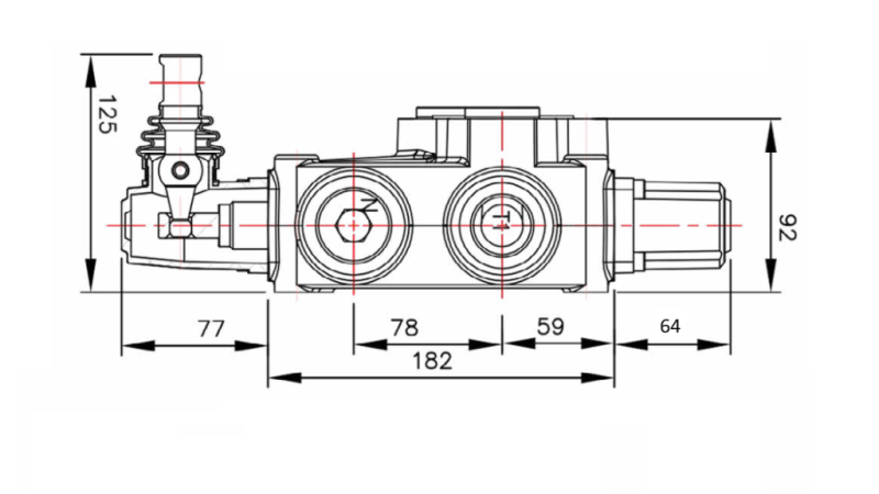 HYDRAULISCHE KLEP P120 - TWEE-SNELHEDEN