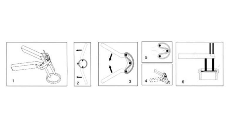 gereedschap voor het vervangen van hydraulische afdichtingen