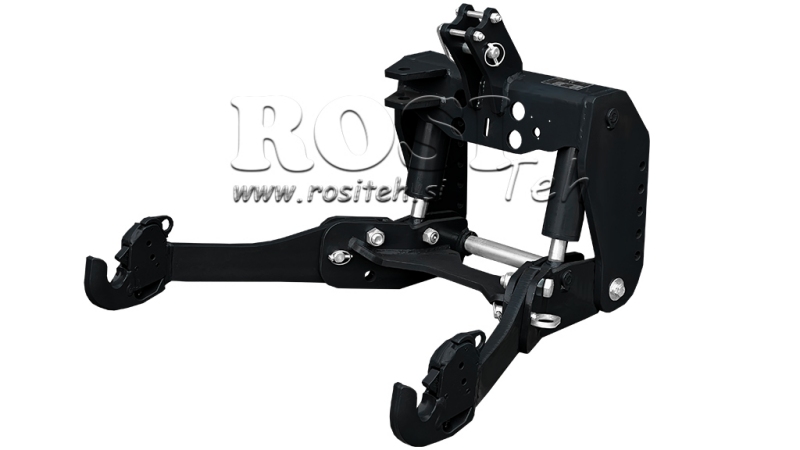 UNIVERSELE AANBOUWSET FRONTHEF CAT. 2 VOOR TRACTOR 1500KG ZWART (RAL 9005)
