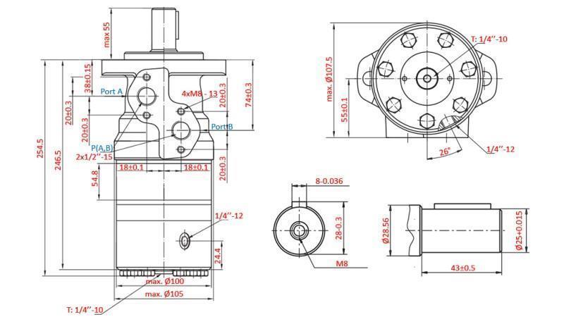 HYDROMOTOR B/MR 315 - MET REM