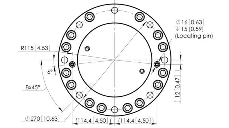 HYDRAULISCHER ROTATOR CPR8-01 33000-8000 KG