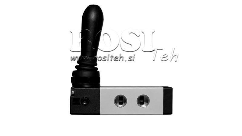 PNEUMATISCHE HANDKRAAN 5/2 3/8 PRT-1052-ARV TERUG MET VEER