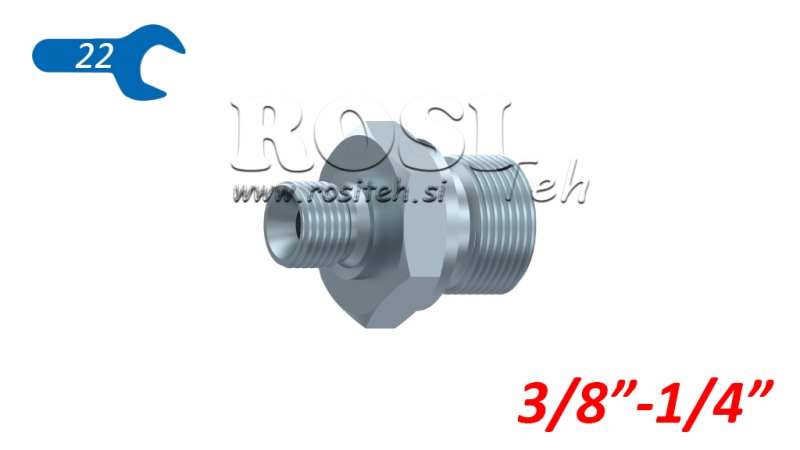 HYDRAULISCHE REDUCER BSP 3/8-1/4