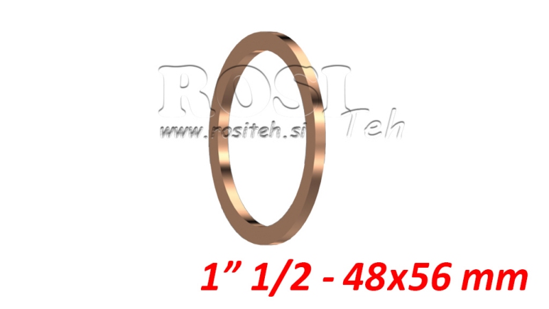 KOPEREN RING 1 1/2 - 56X48 MM