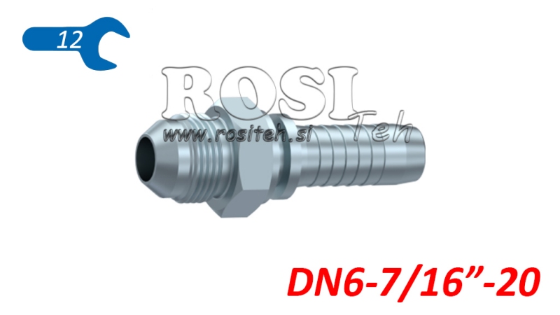 HYDRAULISCHE AANSLUITING AGJ JIC74° MAN DN6-7/16”-20