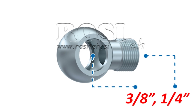HYDRAULISCHE BANJO FITTING 1/4-3/8