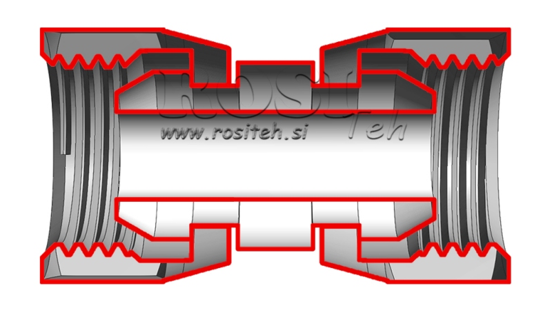 HYDRAULISCHE DUBBELE DRAAIMOER 1/2