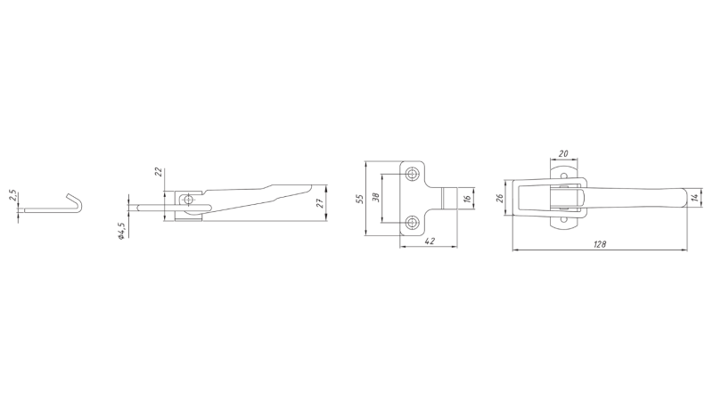 SLUITING ZIJPANEEL VAN AANHANGER, TYPE NAPA XL
