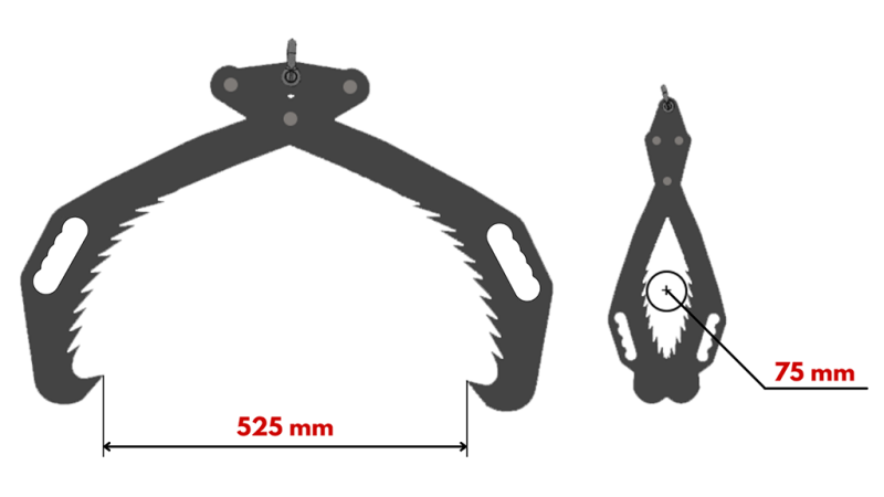 ROČNA GOZDARSKA KLEŠČA GRIPPER HD50 (500mm) BARVANA