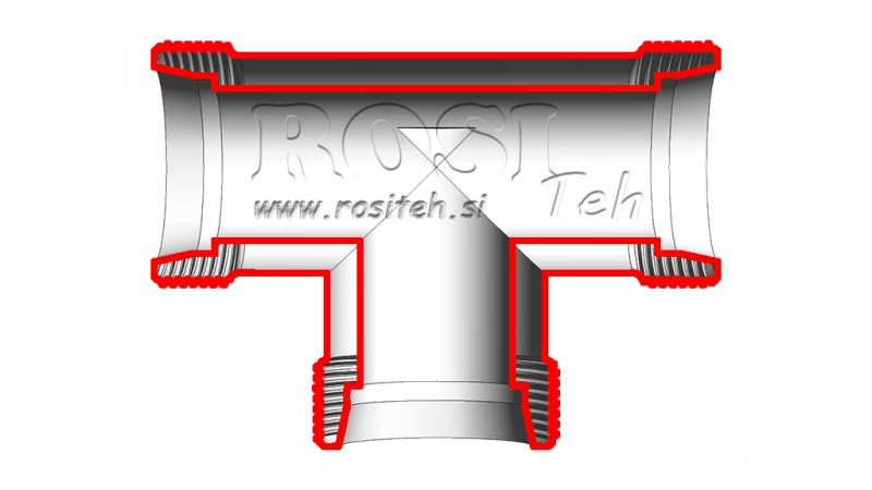 HYDRAULIK T-ANSCHLUSS L-12 MIT MUTTER