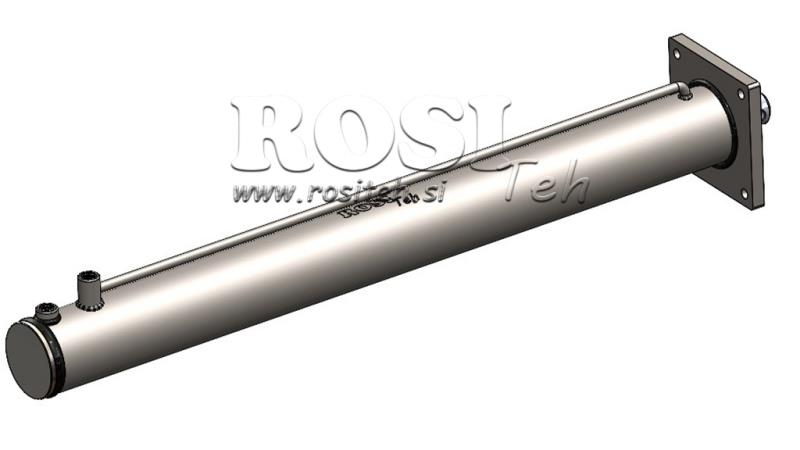 HYDRAULISCHE CILINDER VOOR HOUTKLOVER MET MONTAGEPLAAT100/60-1050 - BOVENAANSLUITING