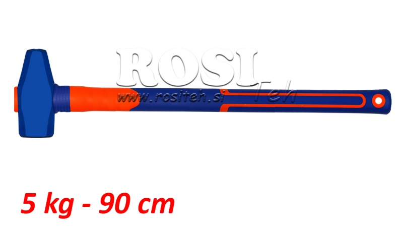 KONISCHE VOUSSLAGHAMER MET CARBON HANDVAT - 5 kg - 90 cm