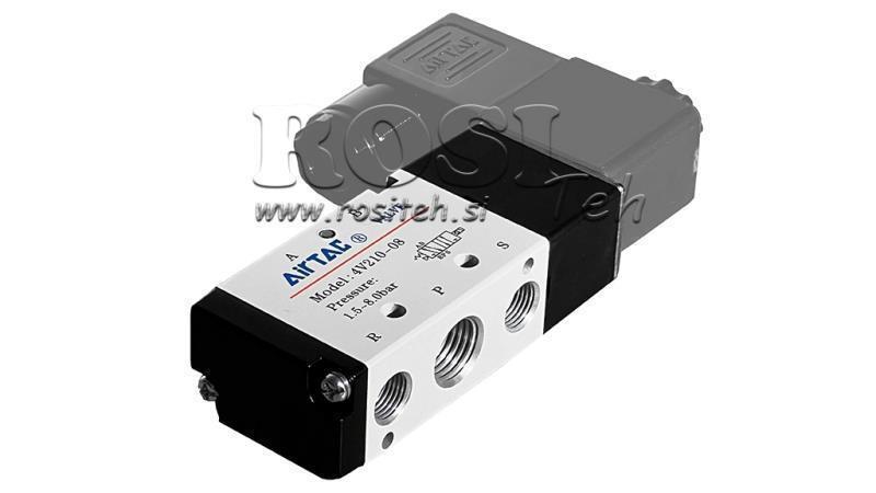 PNEVMATSKI ELEKTRO VENTIL 5/2 MONOSTABILEN 1/8 PRT-0552-BCV
