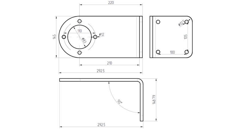 MALE MULTIPLIER HOLDER - afmetingen