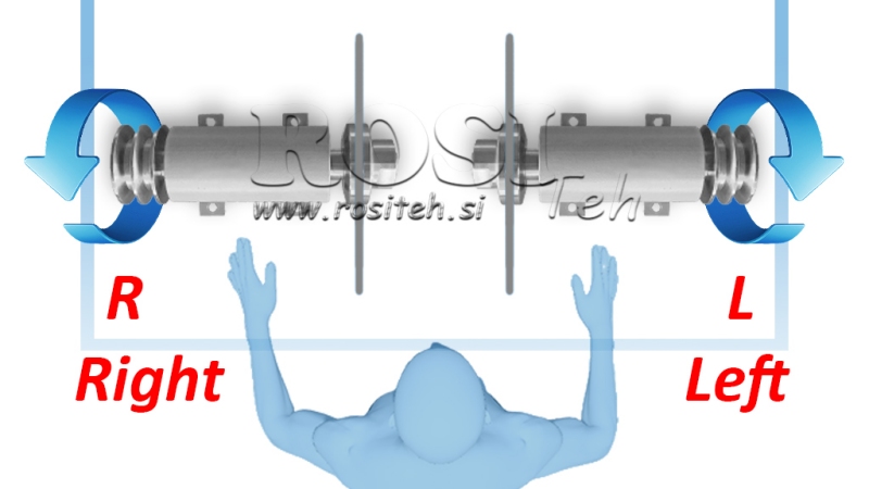 GIETIJZEREN CIRKELZAAG-AS 400MM (RECHTER SCHROEFDRAAD)