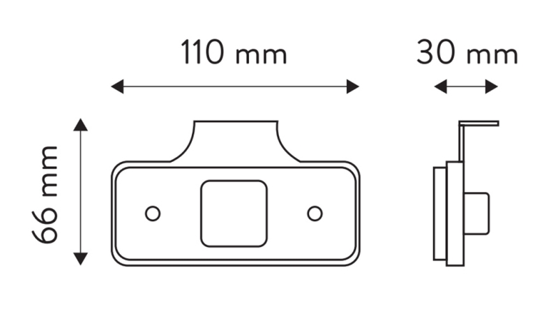 LED-MARKERINGSLICHT WIT 12V