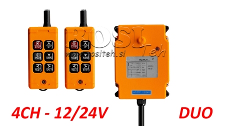 RADIO REMOTE CONTROL 4CH - 12/24V DUO