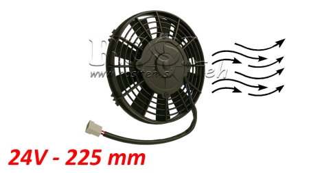 AXIAL LÜFTER - VENTILATOR 225 mm - ZULEITEND 24V
