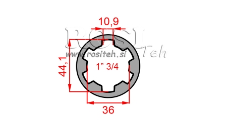 KARDAN ADAPTER BUS 1-3/4 (80 mm)