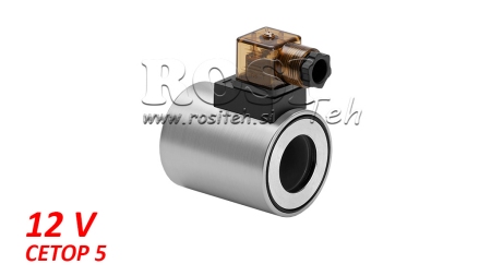 ELECTROMAGNETISCHE SPOEL 12V DC VOOR CETOP 5 KLEP - Φ 31.4MM-75MM 37W IP65